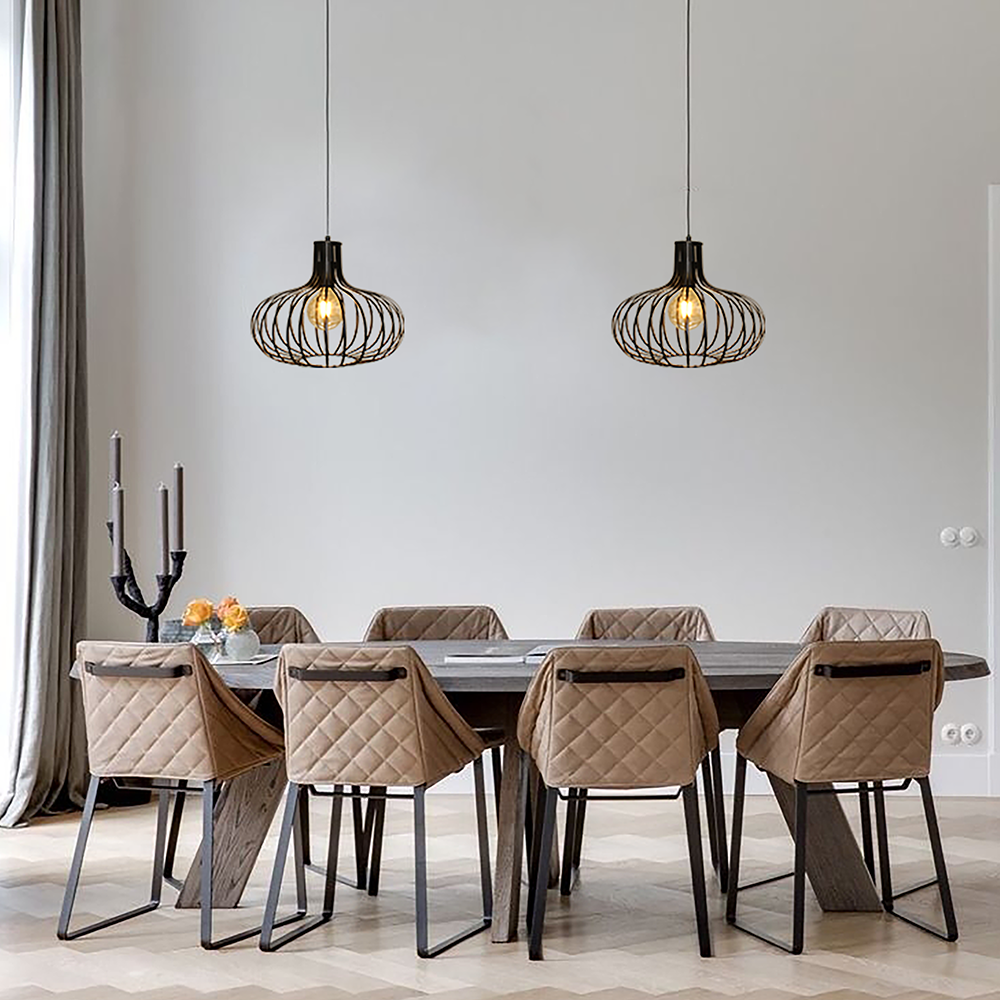 sfeerfoto hanglamp LAUREN zwart Artdelight