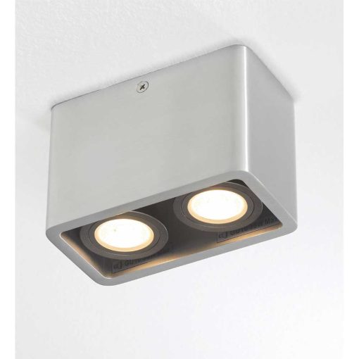 opbouwspot BRONX2 aluminium Artdelight