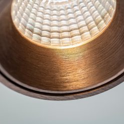 detailfoto opbouwspot LAGUNA brons geborsteld Artdelight