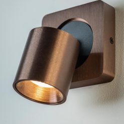 opbouwspot LAGUNA1 brons geborsteld Artdelight