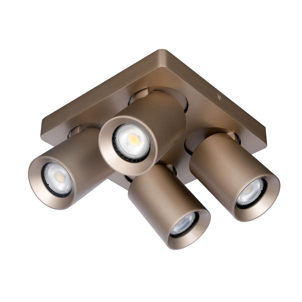opbouwspot MEGANO 4lichts champagne Artdelight