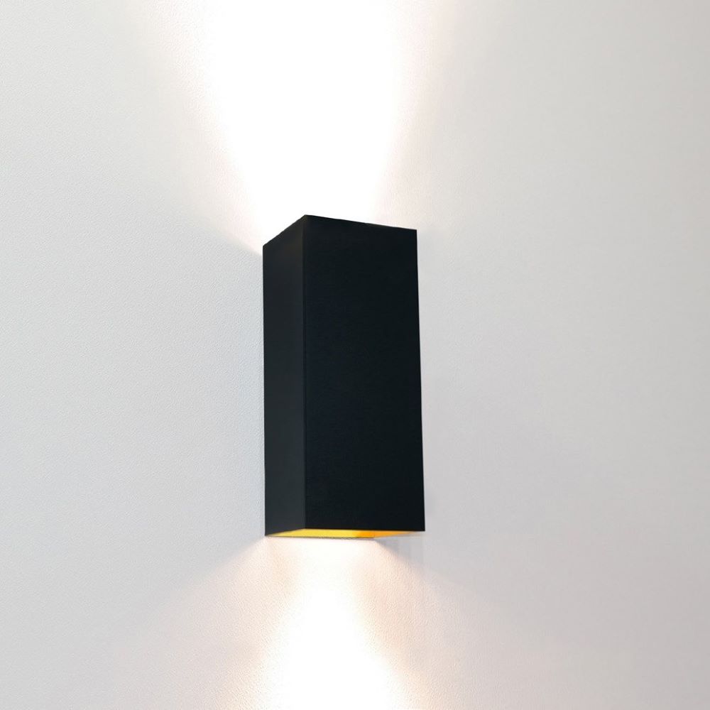 wandlamp DANTE2 zwart/goud Artdelight