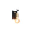 wandlamp MOKKA zwart/goud Artdelight