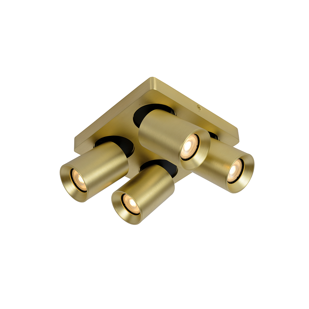 opbouwspot MEGANO4 mat goud Artdelight