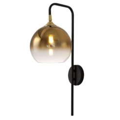 wandlamp DAJANO zwart/goud Artdelight