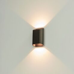 wandlamp DIAZ-S donker antiek brons Artdelight