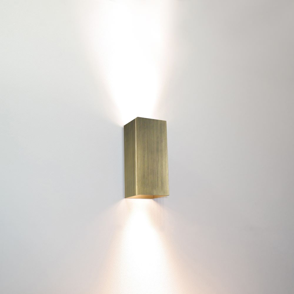 wandlamp DANTE2 antiek brons Artdelight