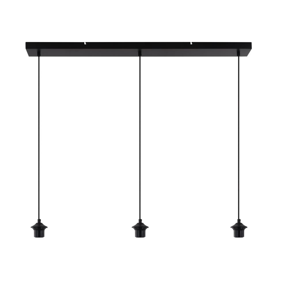 BALK 100CM 3P zwart Artdelight