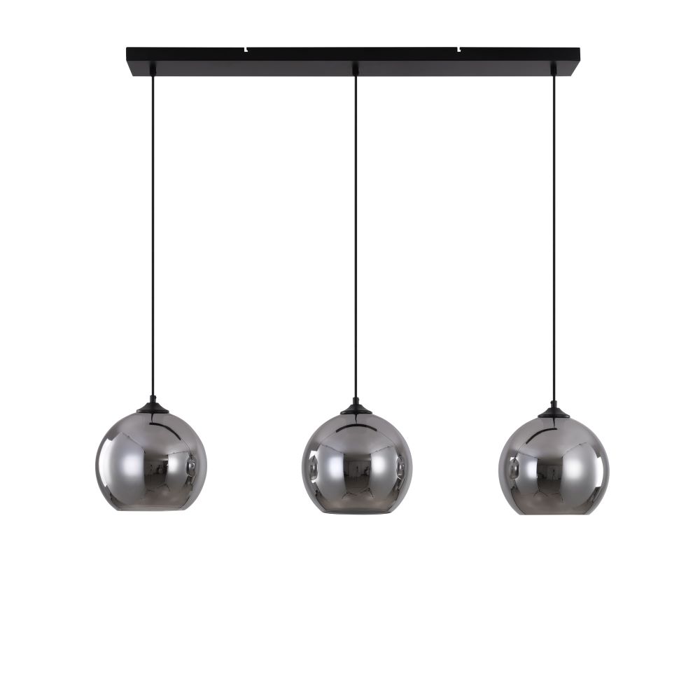 BALK 100CM 3P zwart Artdelight