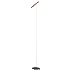 vloerlamp KANSAS zwart/brons geborsteld Artdelight