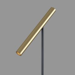 detailfoto vloerlamp KANSAS zwart/warm goud Artdelight