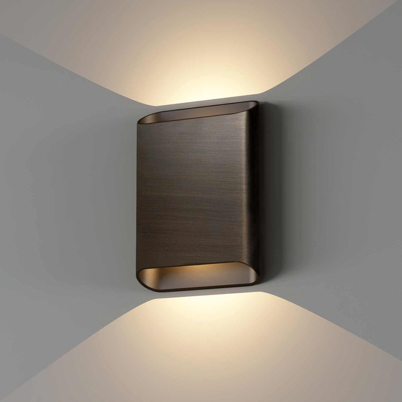 wandlamp DIAZ-L Dim-To-Warm donker antiek brons Artdelight
