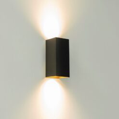 wandlamp DANTE2 zwart/goud Artdelight